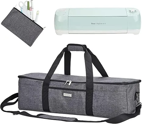 HOMEST Lightweight Carrying Case for Cricut Explore Air 2, Maker & Maker 3, Grey